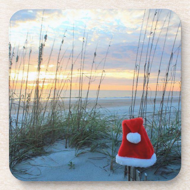 Holiday beach theme coasters set of 6 (Front)