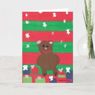 Holiday Bear - KidsArt for CHOC Thank You Card