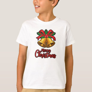 "Holiday Bells & Bows: Elegant Festive Design" T-Shirt