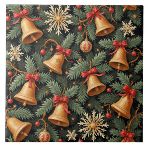Holiday Bells, decorative pattern. Tile