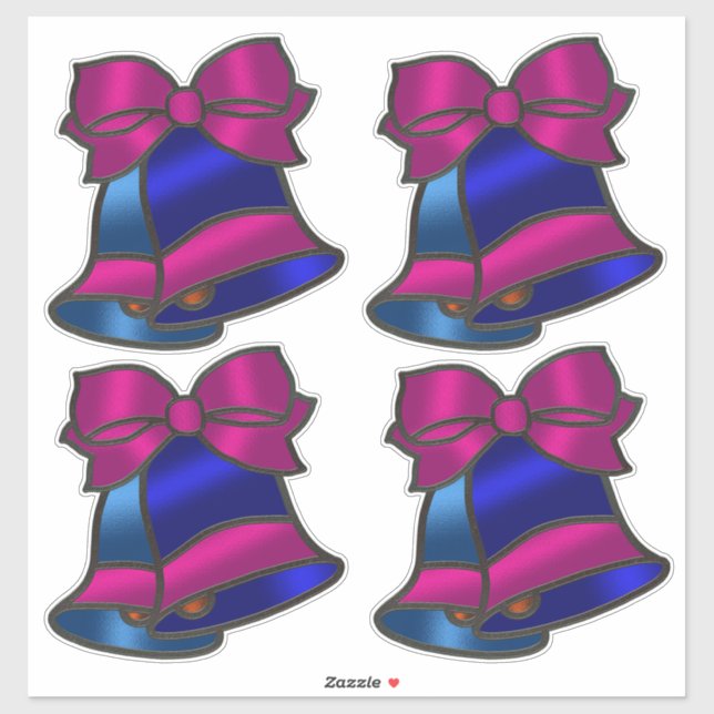 Holiday Bells Stained Glass Style  (Sheet)