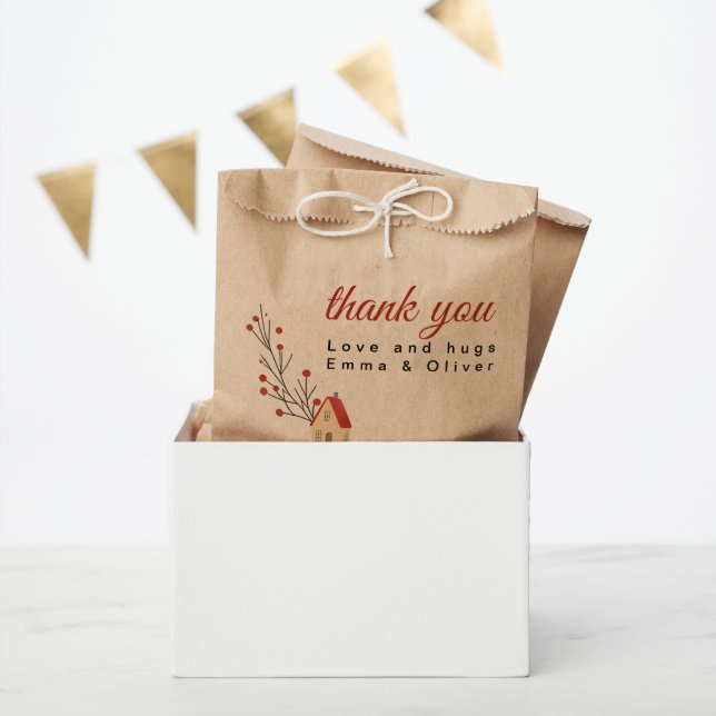 Holiday Berry Branch Christmas Favour Bags (Party)