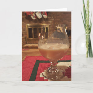 “Holiday Beverage" Christmas Card