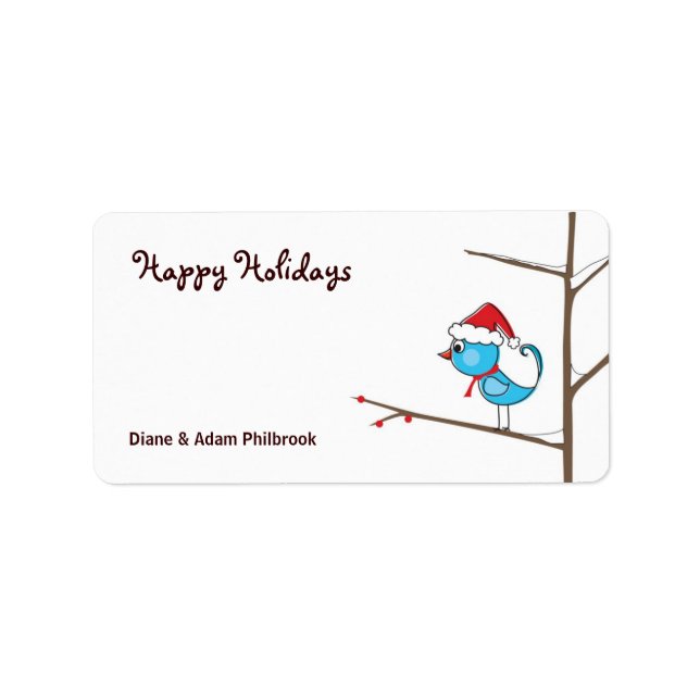 Holiday Bird Gift Tags (Front)