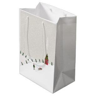 Holiday Blessings Sledding Christmas Gift Bags
