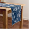 Holiday Blue and Silver Snowflakes Table Runner