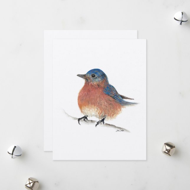 Holiday Blue Bird (Front/Back In Situ)