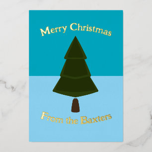 Holiday Blue - Christmas Tree Minimalist