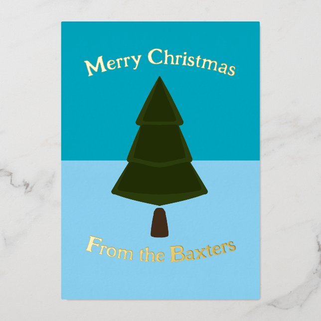 Holiday Blue - Christmas Tree Minimalist (Front)