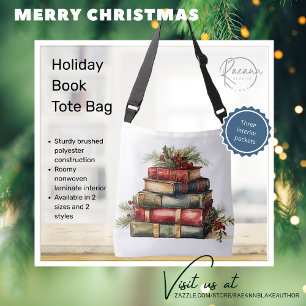 Holiday Book Tote Bag