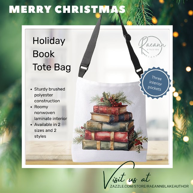 Holiday Book Tote Bag (Creator Uploaded)