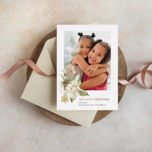 Holiday Bouquet Photo Holiday Card