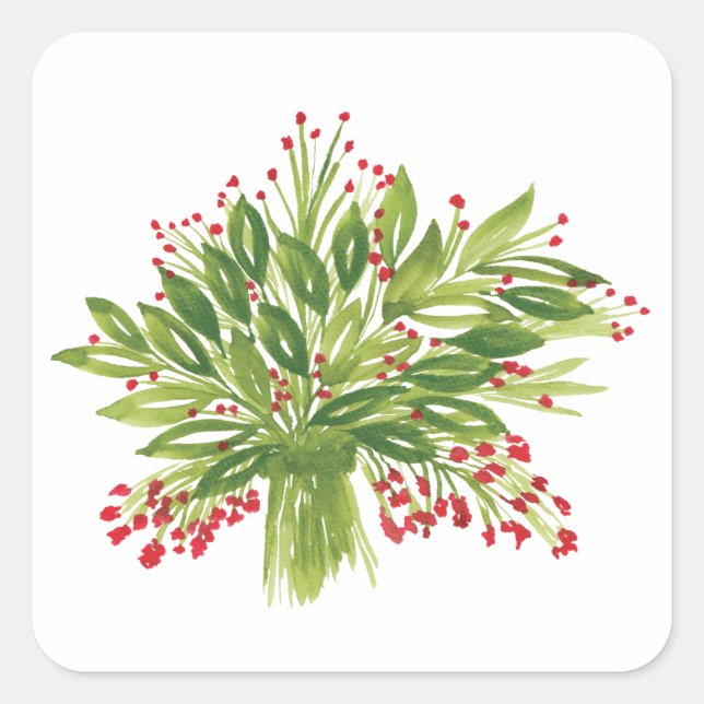 Holiday Bouquet sticker (Front)
