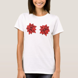 Holiday Bow Bra (Red) T-Shirt