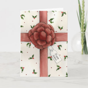 Holiday Bow Solstice Card