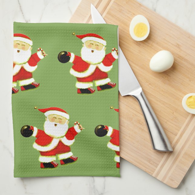 Holiday Bowl Tea Towel (Quarter Fold)