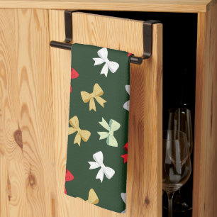 Holiday Bows Tea Towel