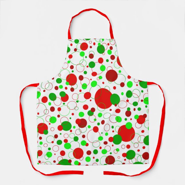 Holiday Bubbles Apron (Front)