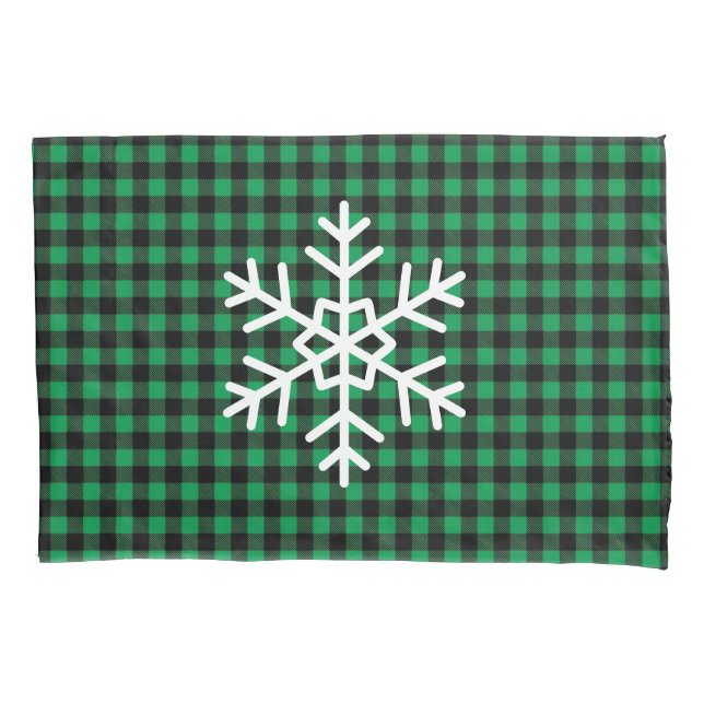 Holiday Buffalo Plaid Pillowcase (Front)
