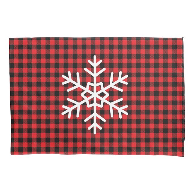 Holiday Buffalo Plaid Pillowcase (Front)