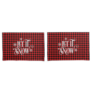 Holiday Buffalo Plaid Pillowcase Pair