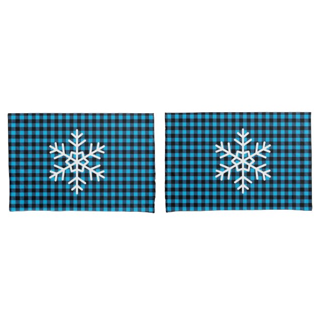 Holiday Buffalo Plaid Pillowcase Pair (Front-Set)