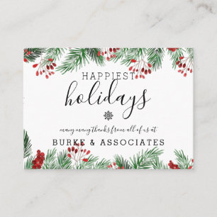 Holiday Business Personalised Card