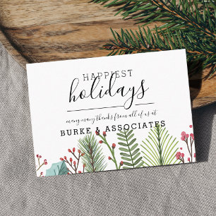 Holiday Business Personalised Card