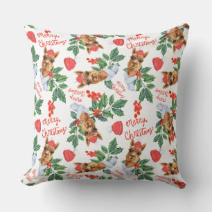 Holiday Camel Throw Pillow