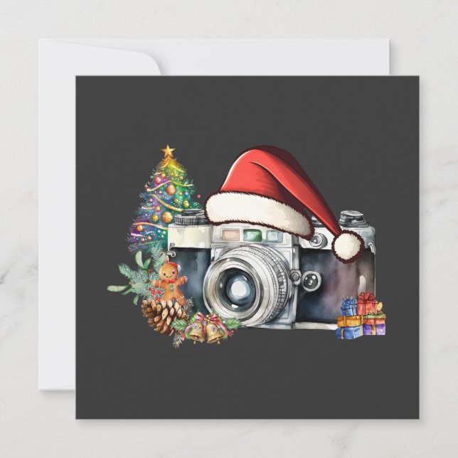 Holiday Camera Photographer Card (Front)