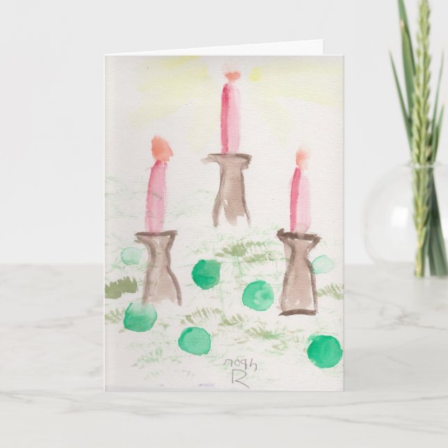 Holiday Candles Card (Front)