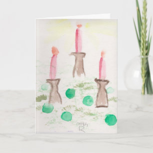 Holiday Candles Card