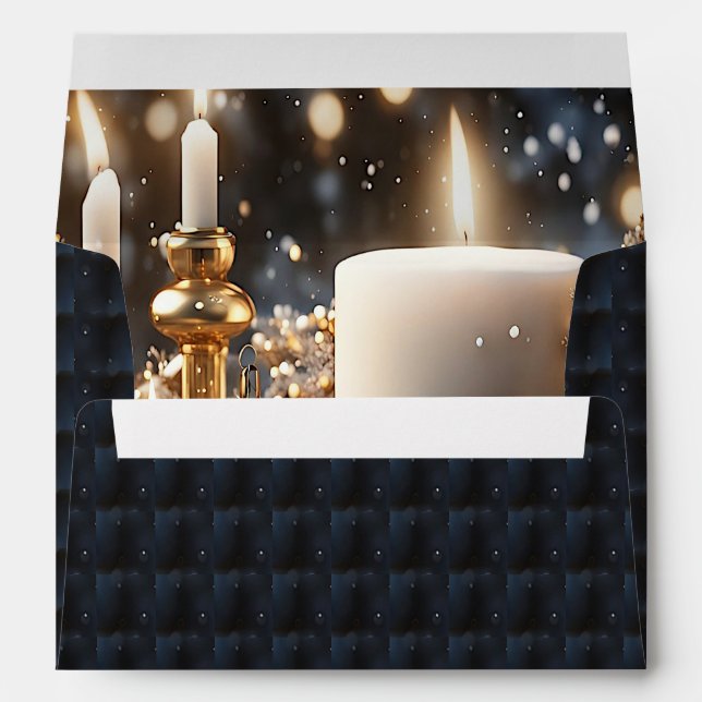 Holiday Candles Envelope (Back (Bottom))
