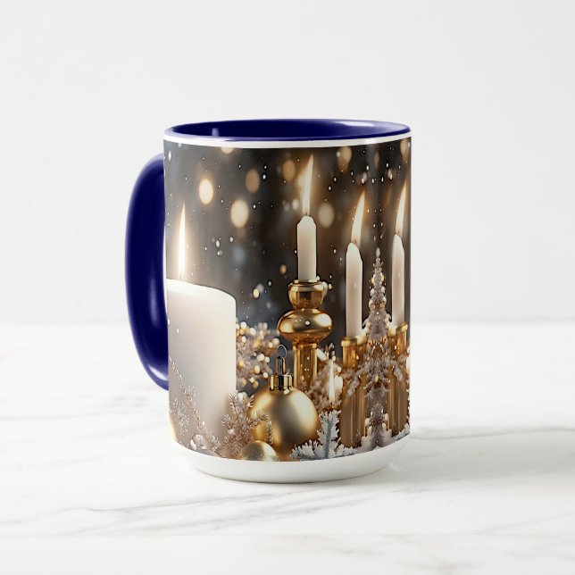 Holiday Candles Holiday Mug (Front Left)