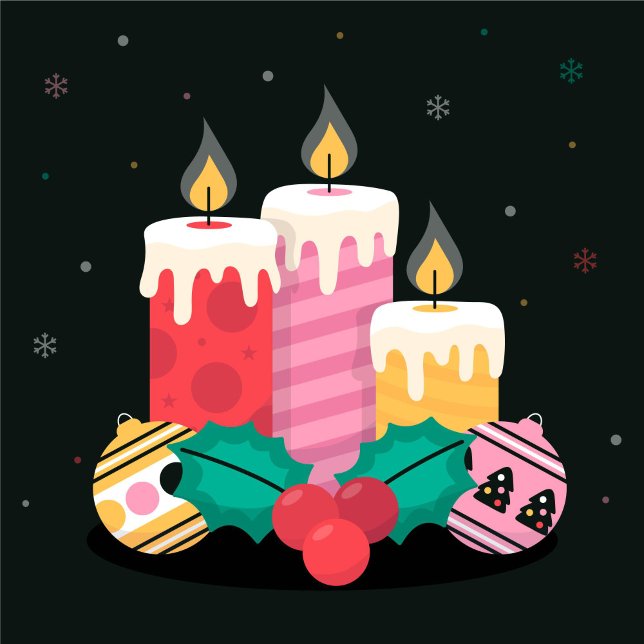 Holiday Candles  iPhone 16 Case (Creator Uploaded)