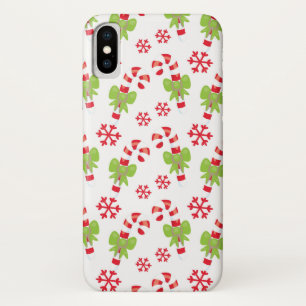 Holiday Candy Canes & Bows Case-Mate iPhone Case