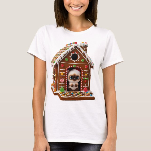 Holiday candy house T-Shirt (Front)