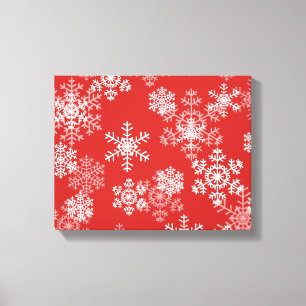 Holiday Canvas Art-Snowflakes
