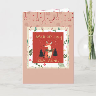 Holiday Card Cosy Fox 