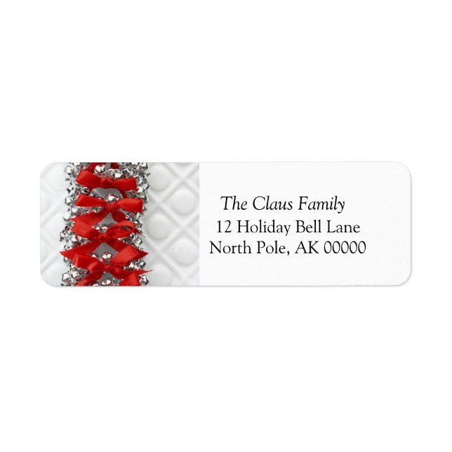 Holiday Card Envelope Return Address Label Sticker (Front)