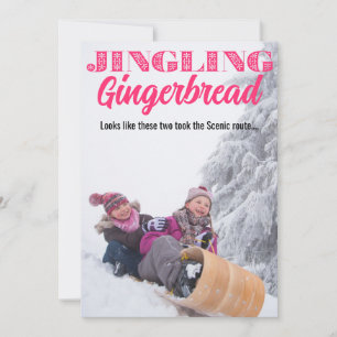 Holiday Card Jingling Gingerbread