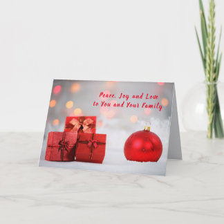 Holiday Card Merry Christmas