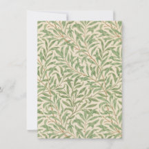 Holiday card with classy green leaves design