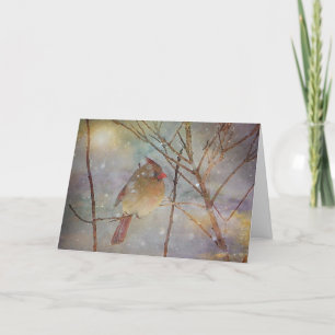 Holiday Cardinal Thank You Card