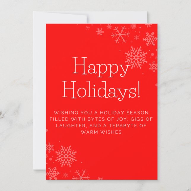 Holiday Cards for Your Technology Friends (Front)