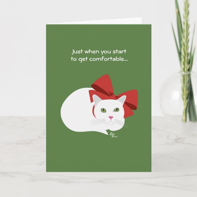 Holiday Cat Greeting Card (Front)