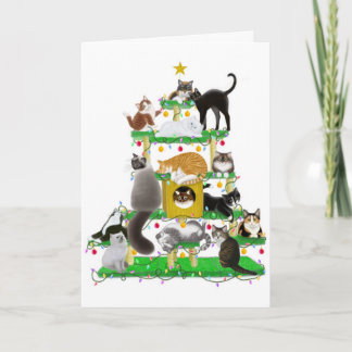 Holiday Cat Tree Card