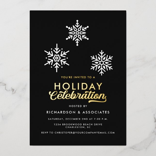 Holiday Celebration Corporate Party Logo  (Front)