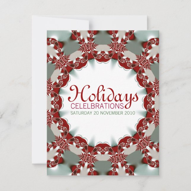 Holiday Celebrations custom Invitations (Front)