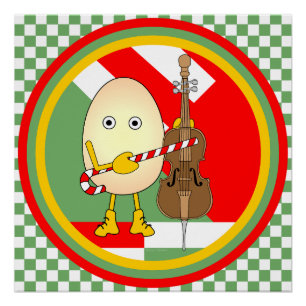 Holiday Cello Poster